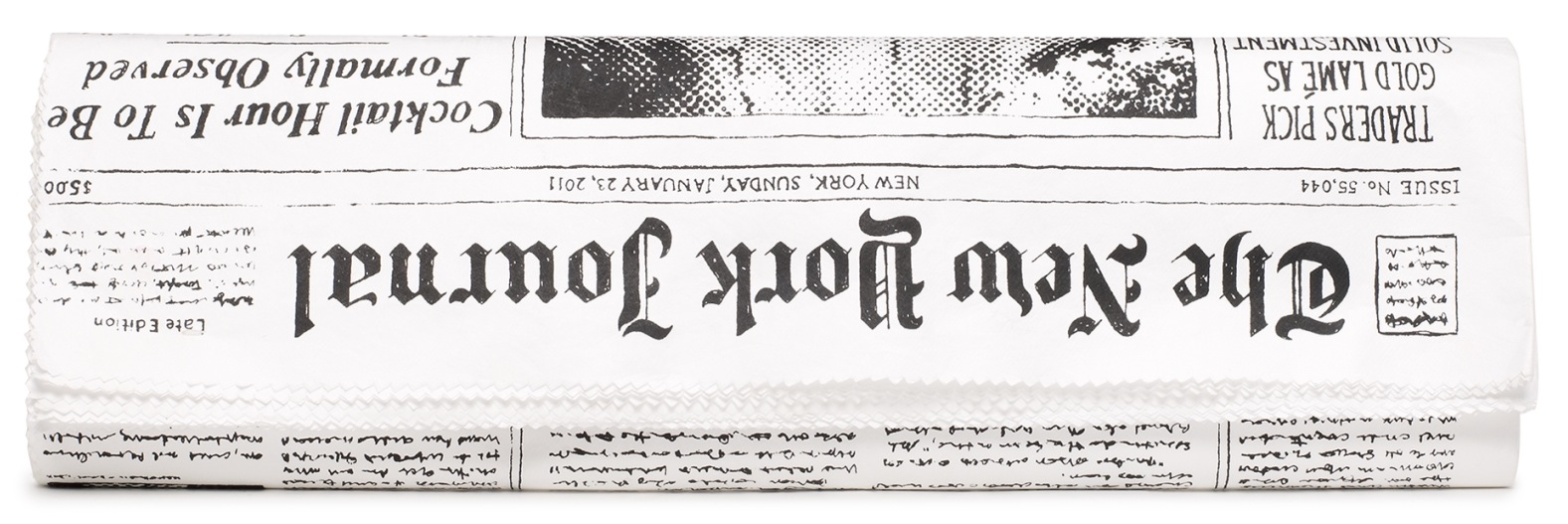 Journal Newspaper Clutch