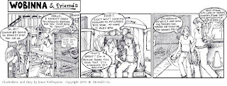 Comic Strip: Wobinna and Friends, Illustrations by Dawn Palfreyman for Wo-Built Inc.