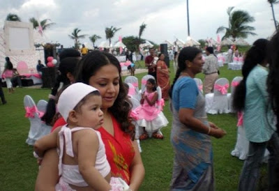 Diya's first birthday, daughter of Surya and Jyotika