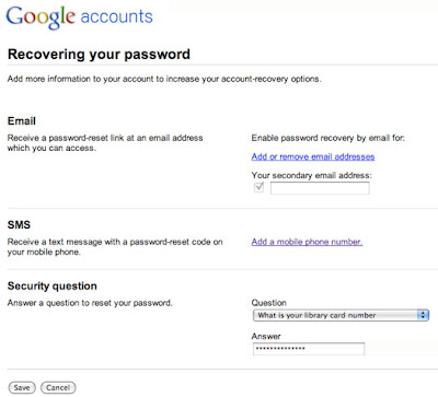 google account cell phone number