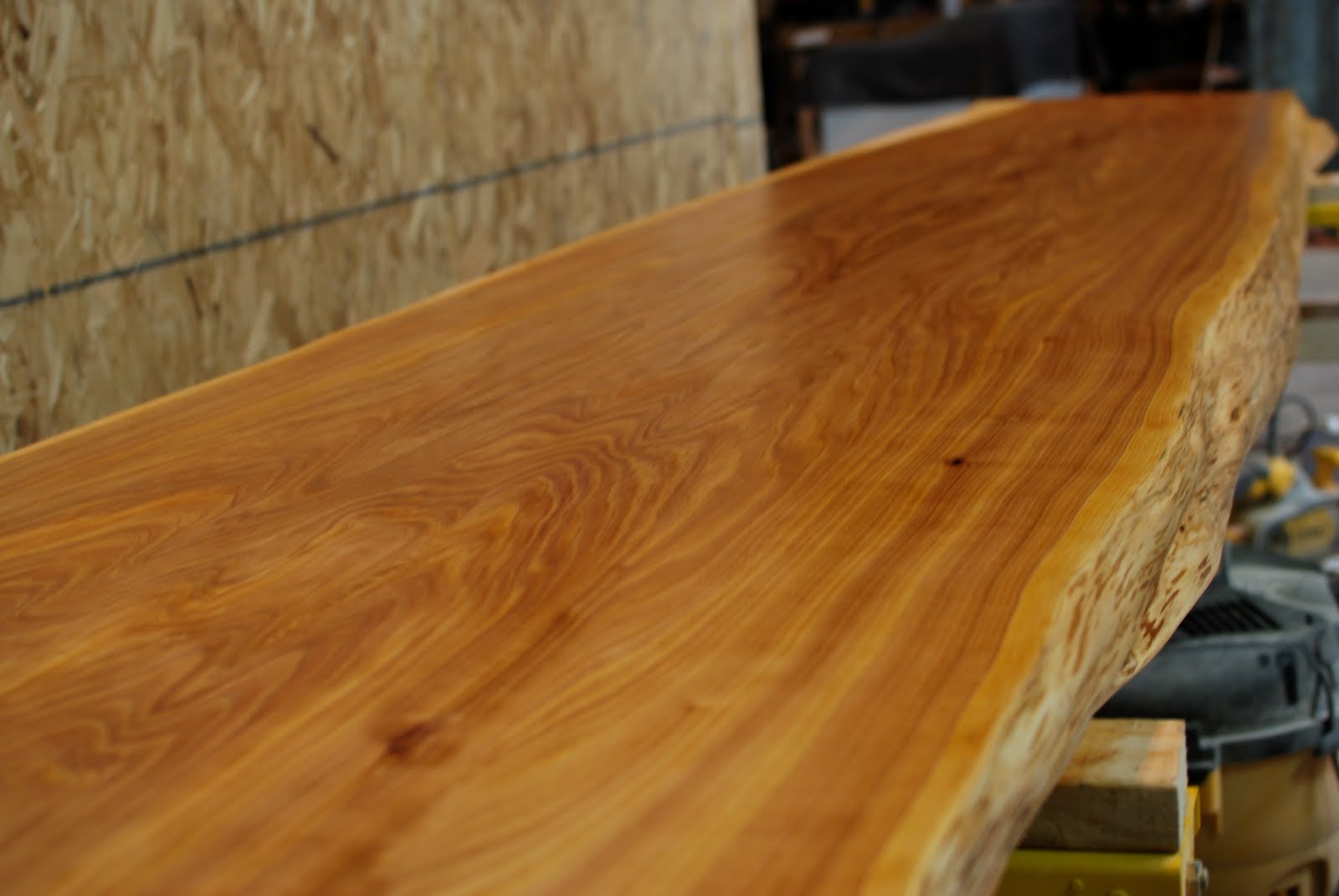 Iota Woodworks Cypress Slab Bar Top