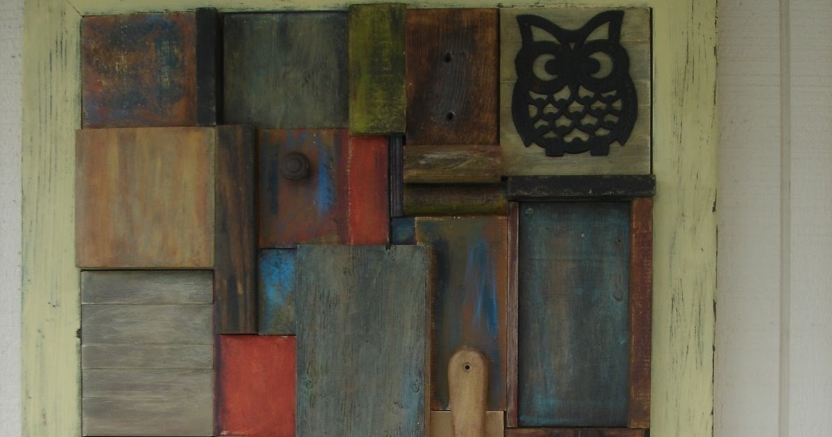 Nonflammable Green Project Wood Art Collage