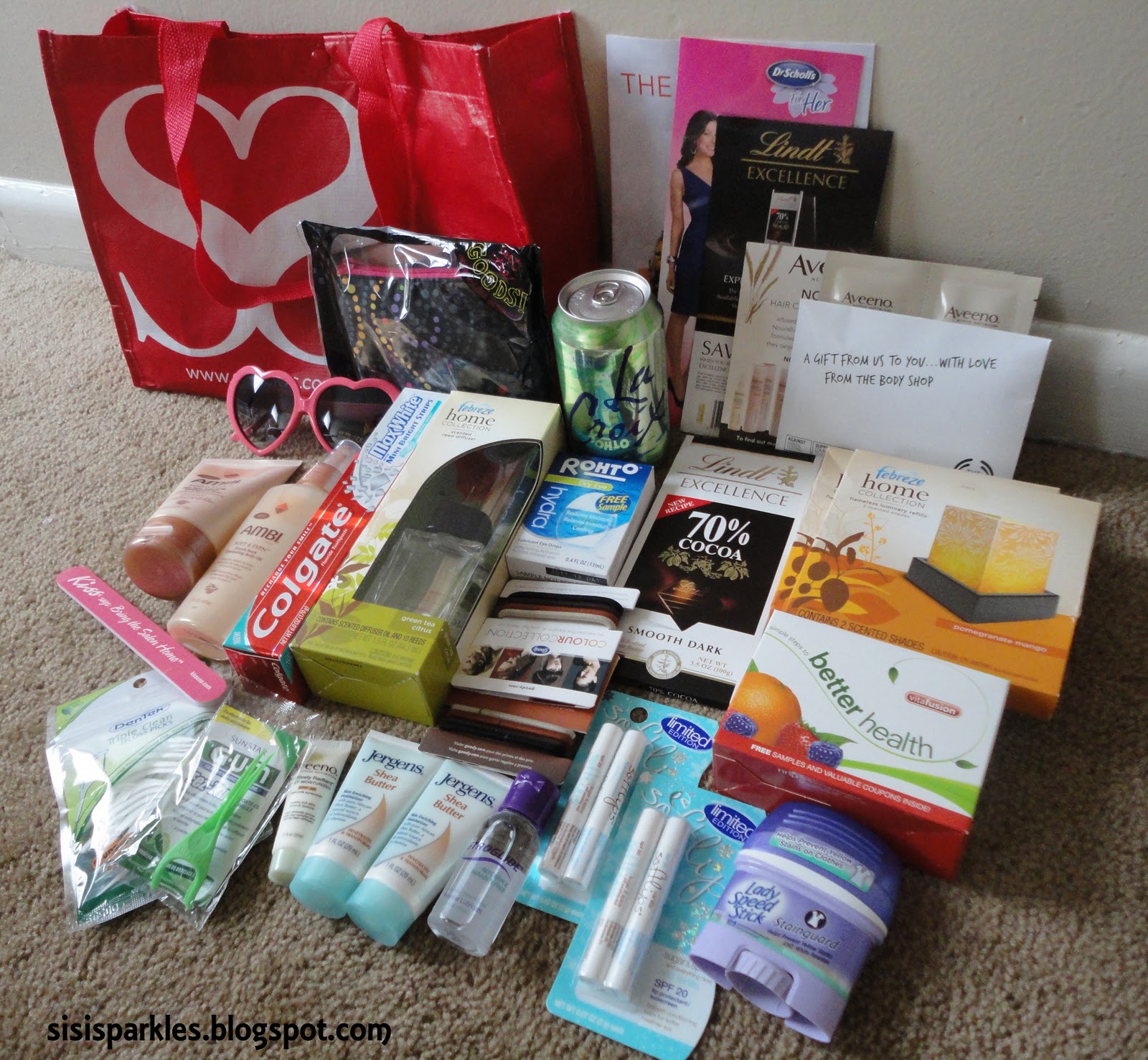 SiSi Sparkles: Sheckys Girls Night Out Goodie Bag and Pics