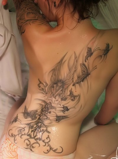 upper back tattoos for women. Popular locations for fairy tattoos include the lower back, upper back,