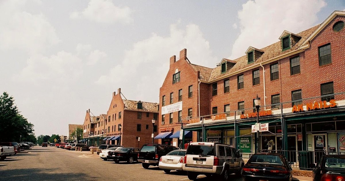 Blue Skies Over Dundalk Maryland Main Street of Dundalk, Maryland USA