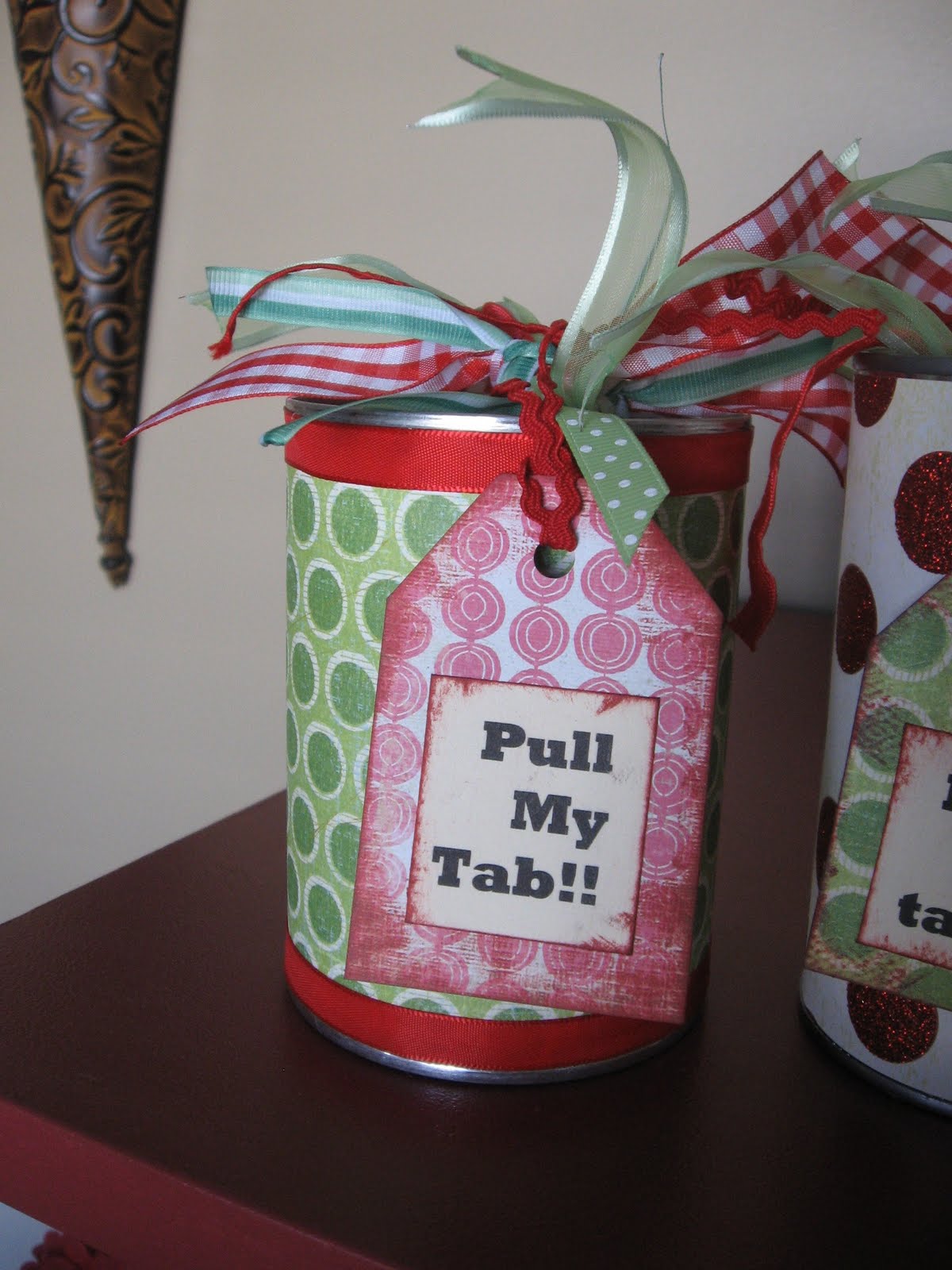 Christmas Pop Top Cans Blue Cricket Design