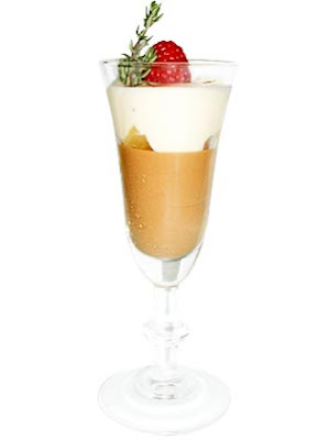 Mousse de Melocotón con helado