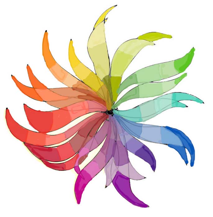 Color Wheel Flower