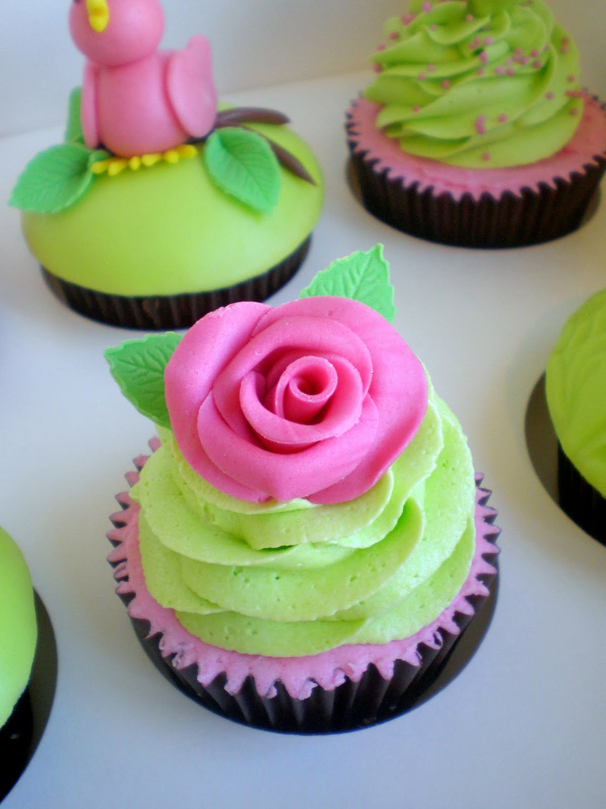 Sugar Siren Cakes Mackay Bird & Flowers Cupcakes