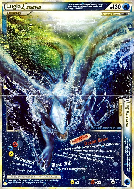 Pokémon Lugia Legend 29 29 - Ocean Grow  Pokemon lugia, Rare pokemon  cards, Pokemon cards