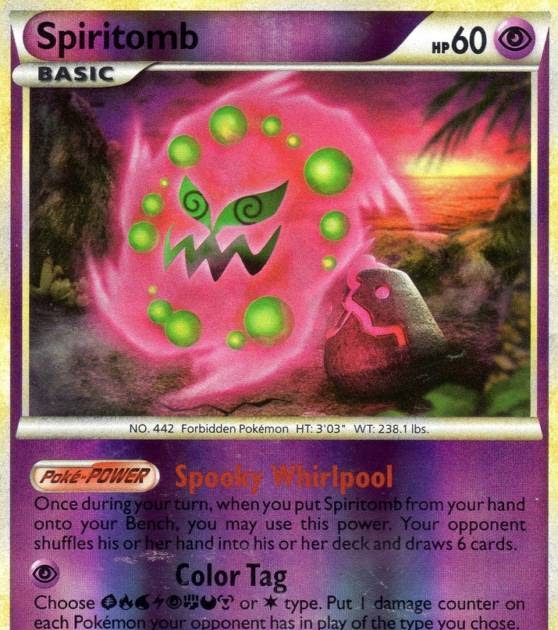 PrimetimePokemon's Blog: Pokemon Card of the Day: Spiritomb (Triumphant)