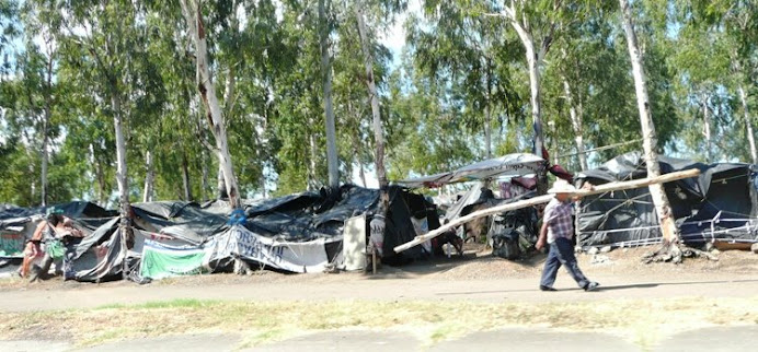 Protest camp in Managua