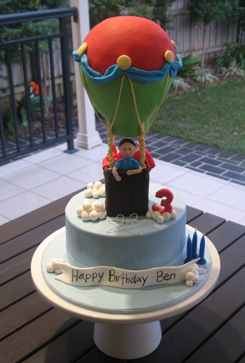 Blissfully Sweet Hot Air Balloon Birthday Cake for my Little Ben!!