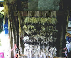 Old bed frame loom