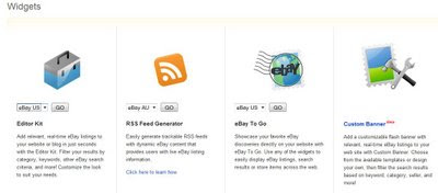 ebay partner network widgets