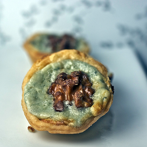 Javaholic Blue Cheese Tartlets with Honeyed Walnuts