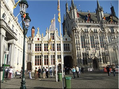 Plaza de Burg en Brujas