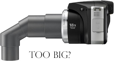 Fujifilm S8000' 18x zoom is too big