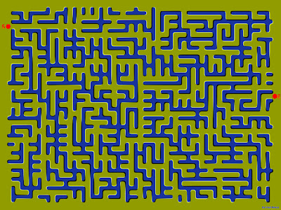 Floating Maze Optical Illusion - Maze Illusion