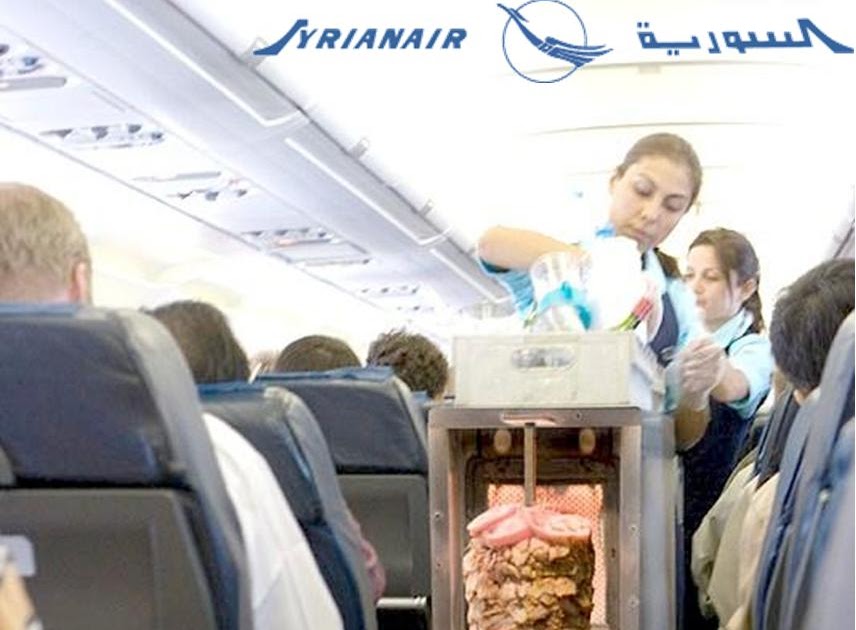 Egyptian Stories Syrian Airlines has a new menu