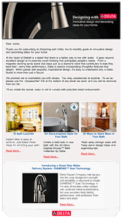 Faucet Design Newsletter