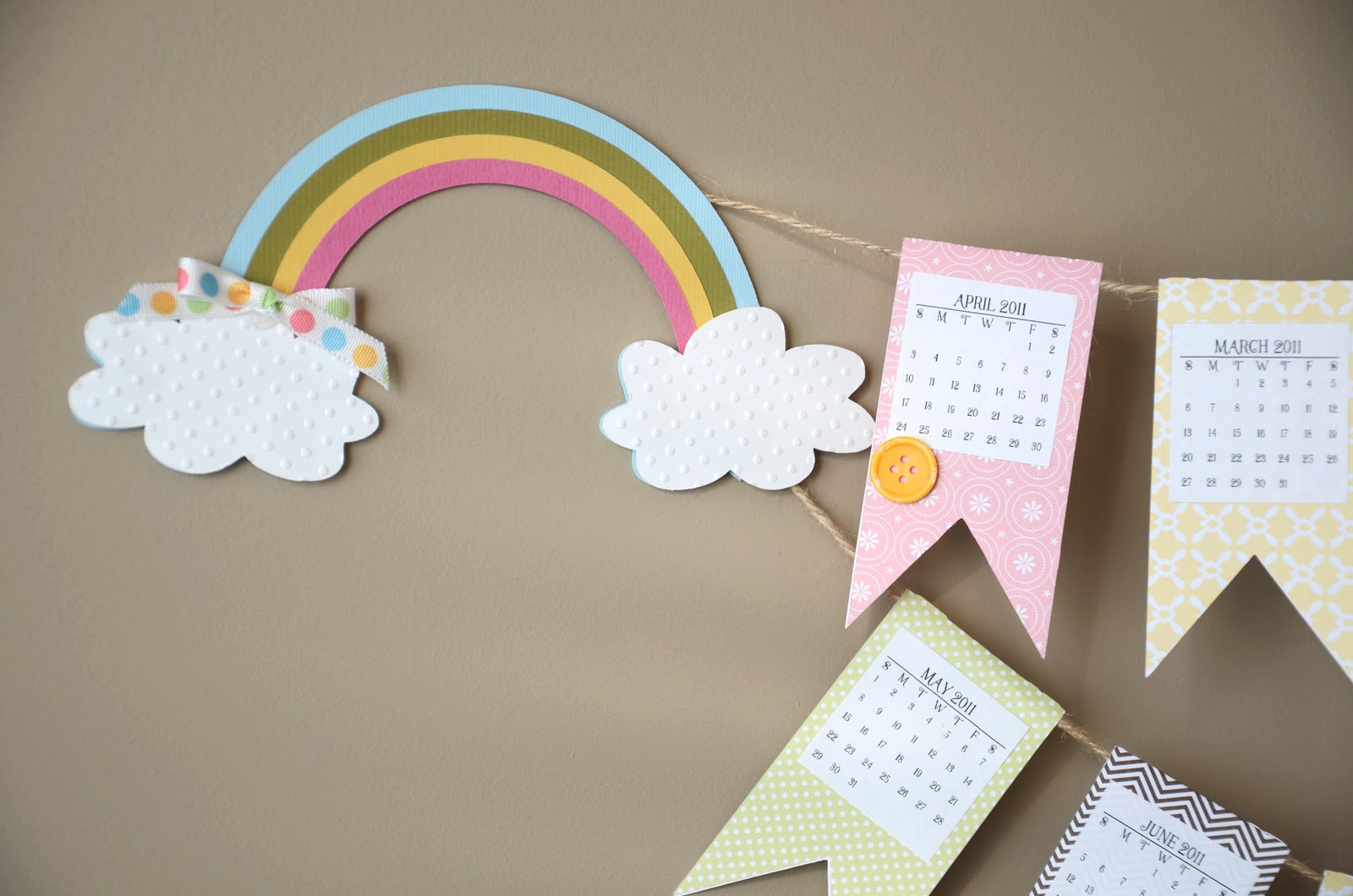 mod paperie Corner Wall Calendar.