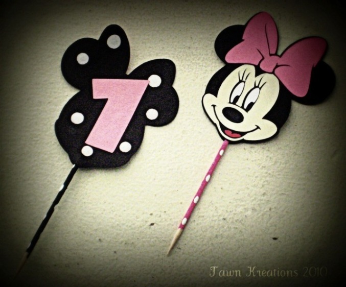Minnie Cupcake Toppers Minnie Cupcake Toppers