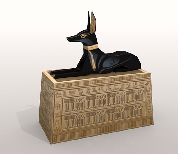 Ancient Egypt Anubis Box Papercraft Papercraft Paradise PaperCrafts