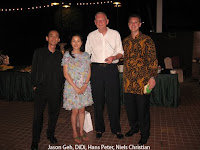 Jason Geh with Didi, Hans Peter and Niels Christian