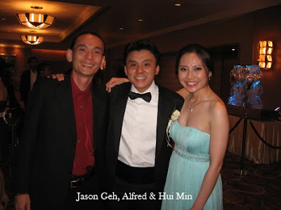 Jason Geh with newly weds Alfred and Hui Min