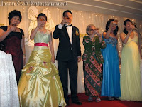 Wedding singer - Wedding couple toasting with the guest