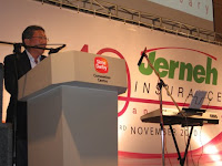 A speech by the CEO of Jerneh Insurance