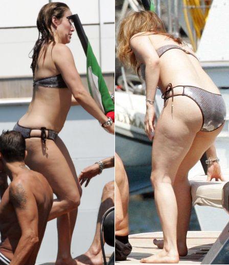 Jennifer Lopez has slipped back into a bikini