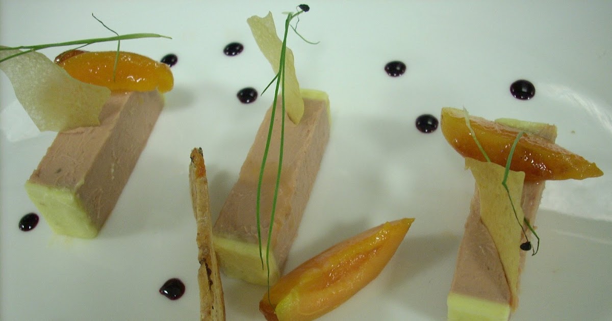 Strictly Fine Dining Foie gras parfait, roasted peaches