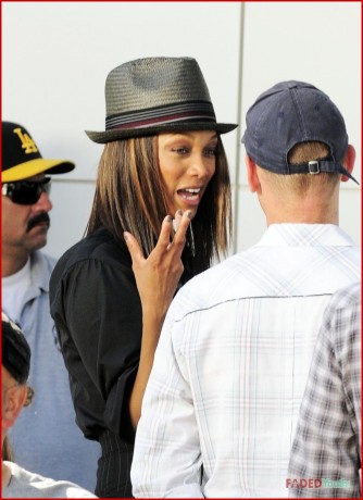 Tyra Filming ANTM on Rodeo