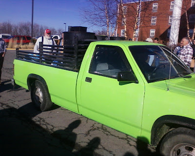 Syngas truck A wood-fueled pickup truck, owned by Wayne Keith of Alabama.