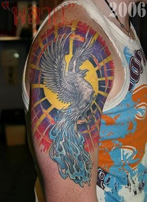 Tattoo Burung Merak - phoenix di Tangan