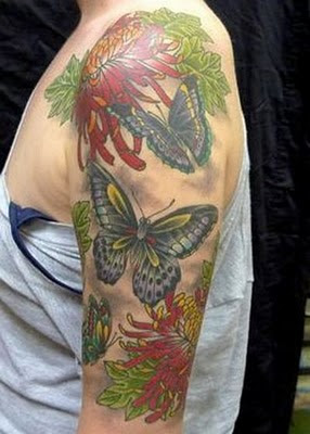 Butterfly Sleeve Tattoos