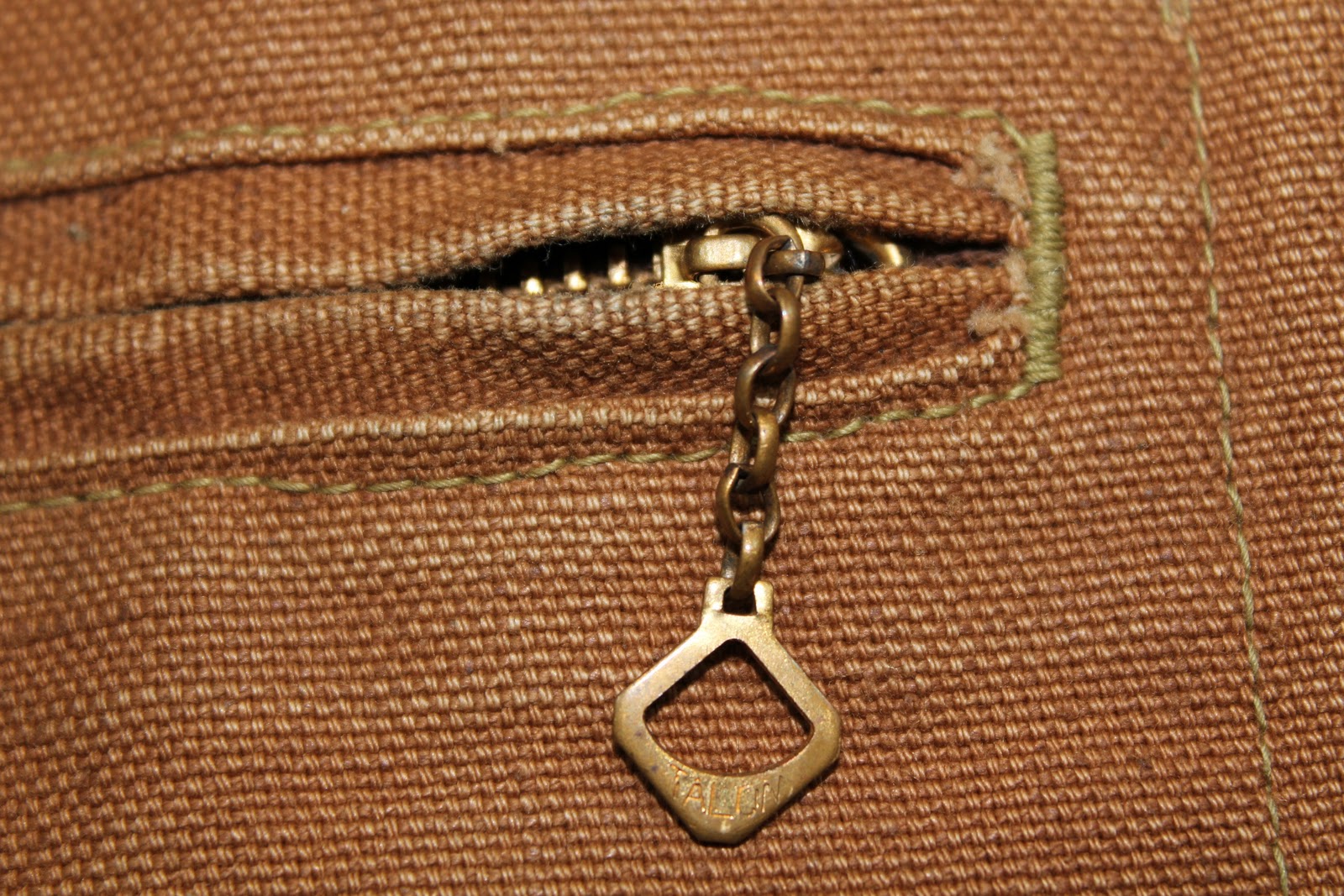 vintage workwear 1940's era Carhartt Brown Duck Zipper Jacket