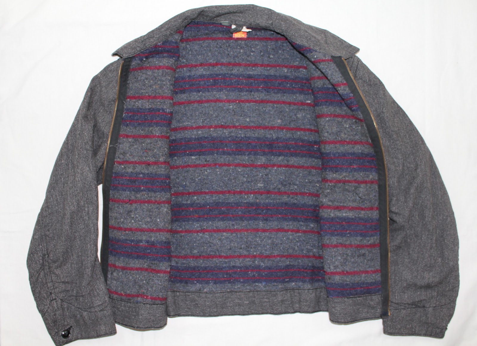 vintage workwear Wool Blanket Lined Vintage Work Jackets