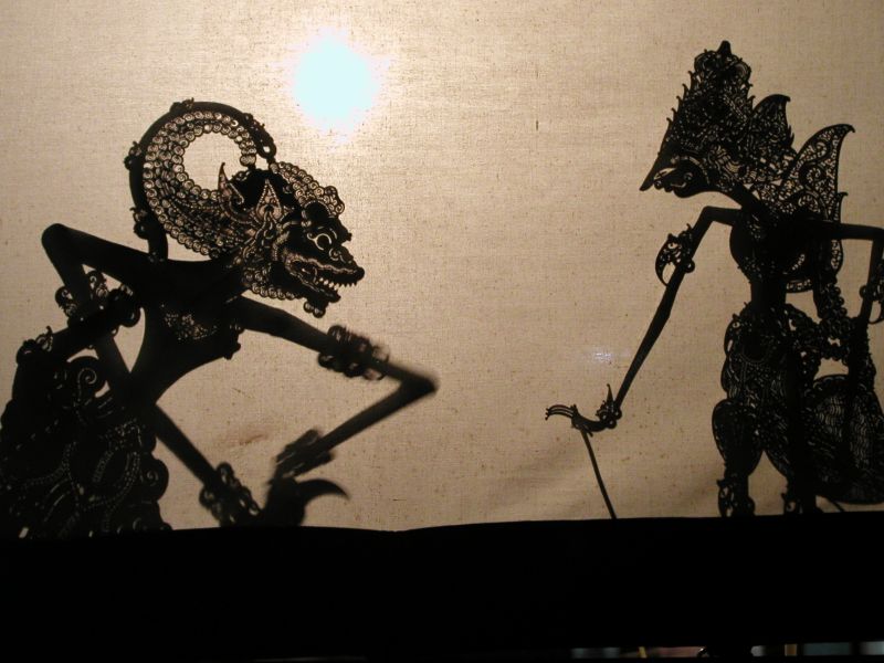 Shadows show Wayang Kulit Shadows show Wayang Kulit