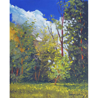 original,acrylic,forest,painting