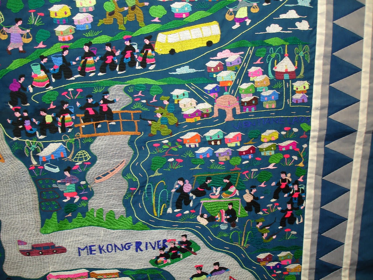 Priscilla Kibbee Hmong Quilt for Sale, Escape to a New Life