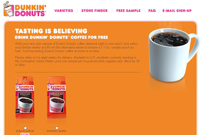 You Can Get A Free Coffee Sample From Dunkin Donuts Here No Additional You Can Get A Free Coffee Sample From Dunkin Donuts Here No Additional