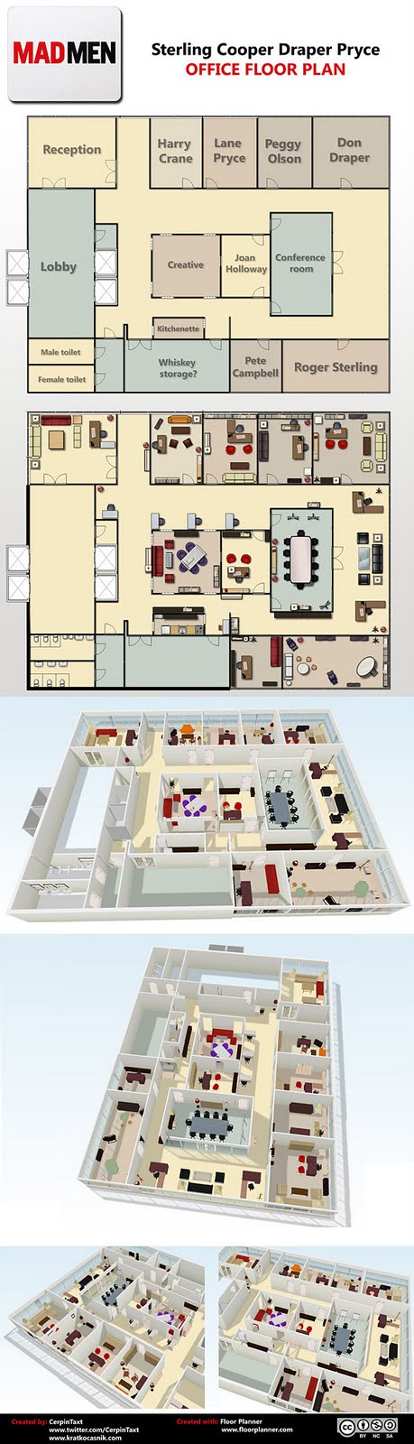 A Tfully Inapp Op Iate Mad Men Floor Plan