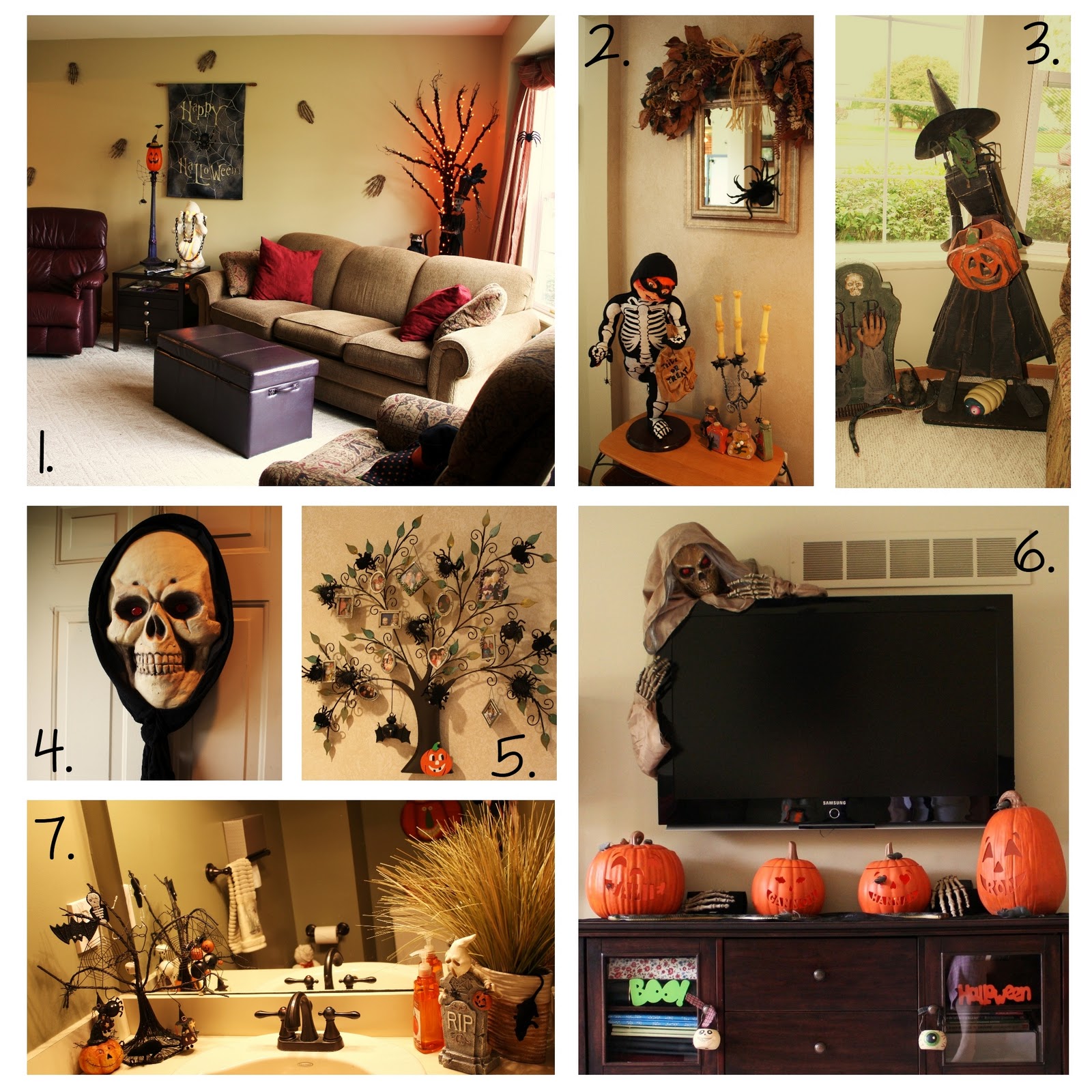 Bits of Paper: Halloween Decor wellsome of it! - Scary Halloween Wall Decor Bits of Paper: Halloween Decor wellsome of it! - Scary Halloween Wall Decor