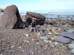 Moongirl and Moondog at beach