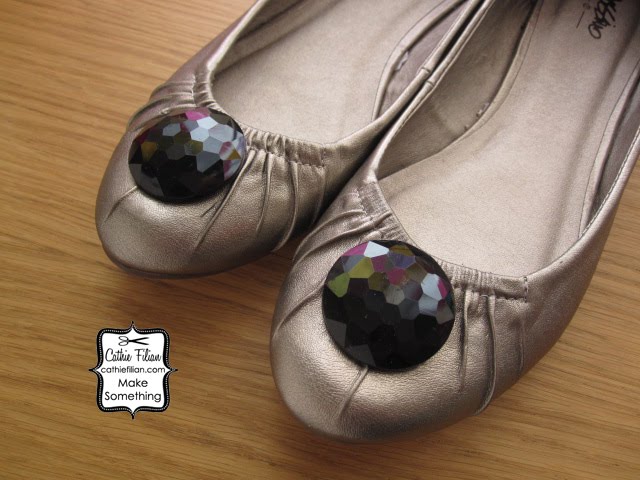 Cathie Filian Make This Hot Glue and Tattered Rose Shoes