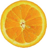 it's an orange slice