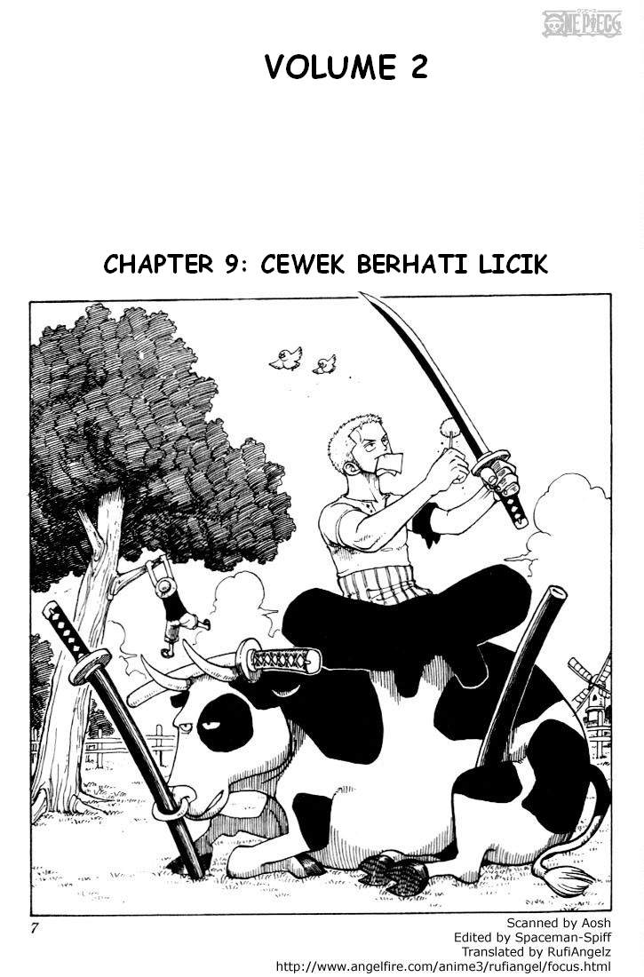 Baca Manga, Baca Komik, One Piece Chapter 9, One Piece 9 Bahasa Indonesia, One Piece 9 Online